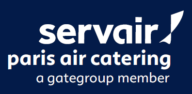 Tee shirt MC marine avec logo blanc "SERVAIR PARIS AIR CATERING" - V8631 - Image 4