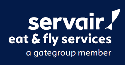 Tee shirt MC marine avec logo blanc "SERVAIR EAT & FLY SERVICES" - V8633 - Image 4
