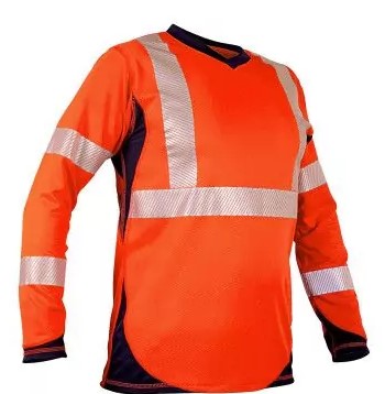 Tee shirt ML Futuna Protect HV orange - V5883